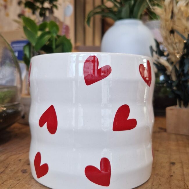 Cache pot coeur